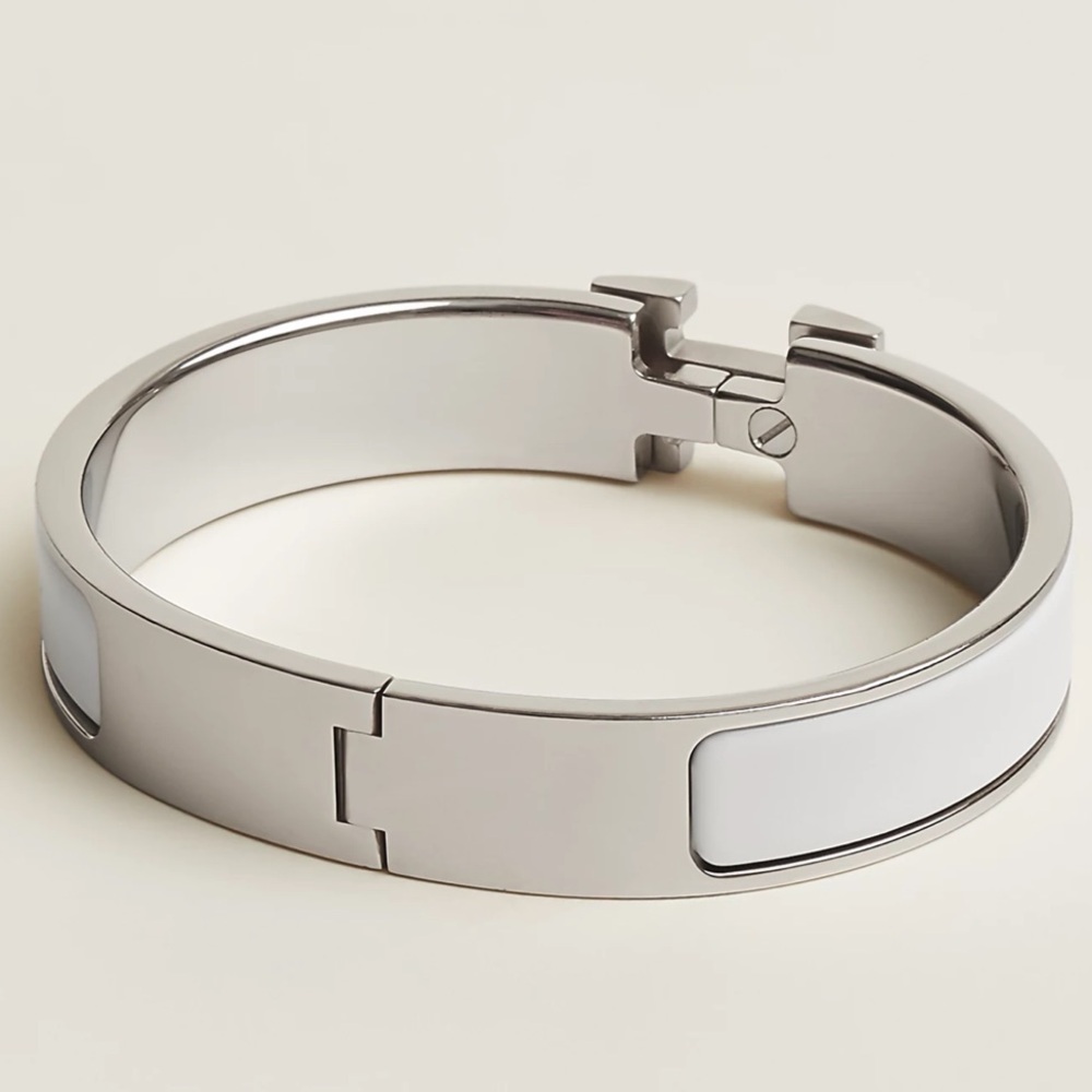 Hermes Click H Bracelet in White BRAND NEW - Picture 2 of 6